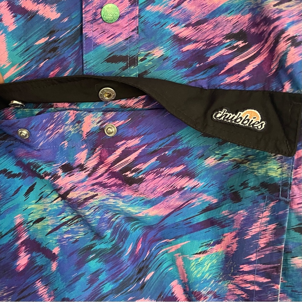 Chubbies Reversible Retro Print Pullover Anorak J… - image 5